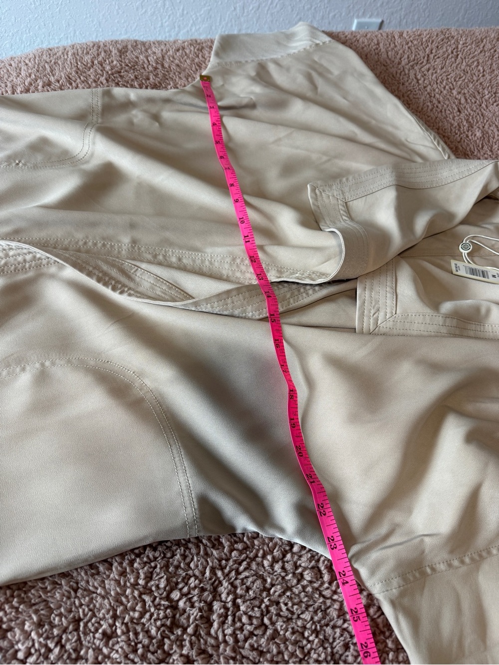 NWT Max Studio Sandstone Draped Open-Front Duster Jacket - Picture 7 of 9